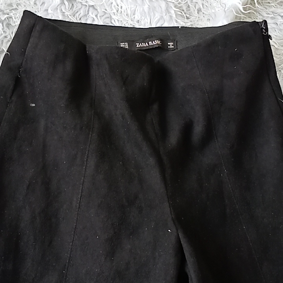 Zara straight suede like pants size XS - Picture 3 of 9
